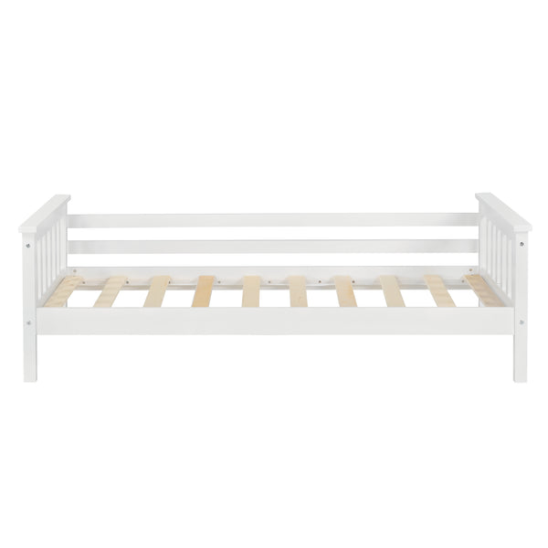 Letto per Cameretta Nuuk in Legno di Pino con Barre Protettive [en.casa]