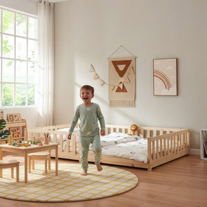 Letto Montessori per Cameretta Tanna in Legno di Pino - Vari Colori e Misure [en.casa]