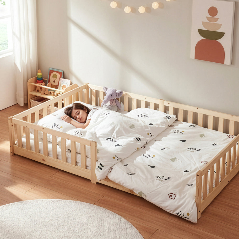 Letto Montessori per Cameretta Tanna in Legno di Pino - Vari Colori e Misure [en.casa]