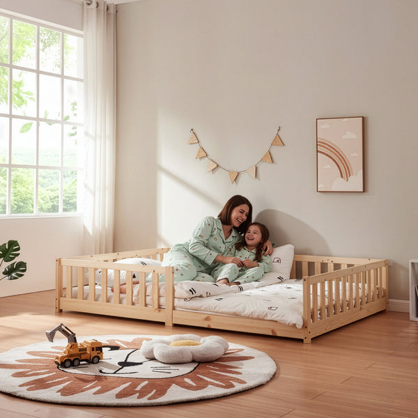 Letto Montessori per Cameretta Tanna in Legno di Pino - Vari Colori e Misure [en.casa]
