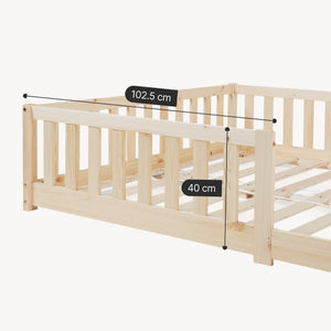 Letto Montessori per Cameretta Tanna in Legno di Pino - Vari Colori e Misure [en.casa]