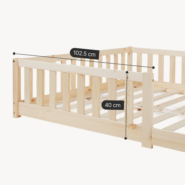 Letto Montessori per Cameretta Tanna in Legno di Pino - Vari Colori e Misure [en.casa]