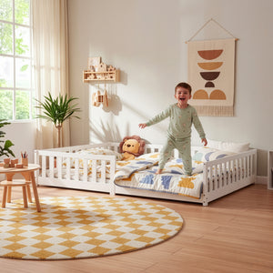 Letto Montessori per Cameretta Tanna in Legno di Pino - Vari Colori e Misure [en.casa]