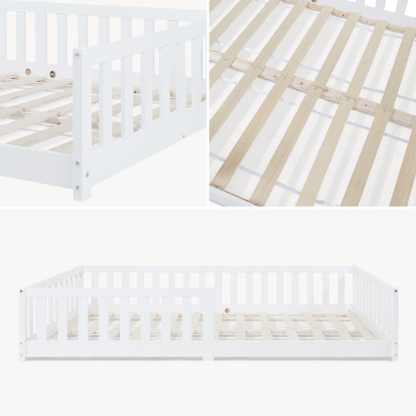 Letto Montessori per Cameretta Tanna in Legno di Pino - Vari Colori e Misure [en.casa]