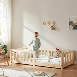 Letto Montessori per Cameretta Tanna in Legno di Pino - Vari Colori e Misure [en.casa]