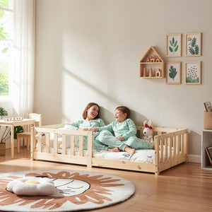 Letto Montessori per Cameretta Tanna in Legno di Pino - Vari Colori e Misure [en.casa]
