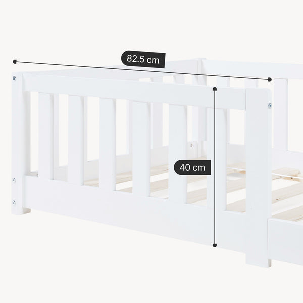 Letto Montessori per Cameretta Tanna in Legno di Pino - Vari Colori e Misure [en.casa]