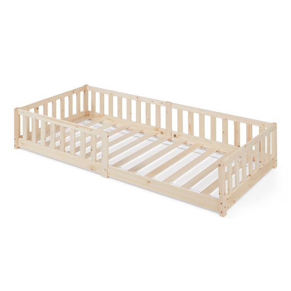 Letto Montessori per Cameretta Tanna in Legno di Pino - Vari Colori e Misure [en.casa]