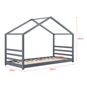 Letto a Casetta per Cameretta Vardø 90x200 cm [en.casa]