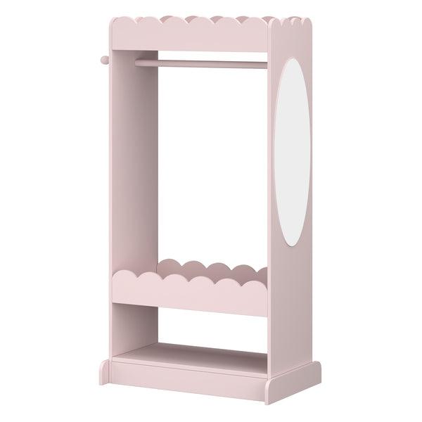Guardaroba Vestnes per Cameretta con Specchio - Rosa [en.casa]