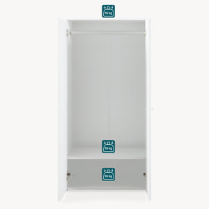 Armadio Beldinupp per Cameretta 123 x 60 x 40 cm [en.casa]