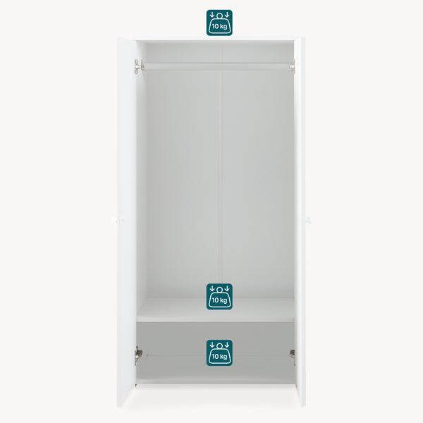 Armadio Beldinupp per Cameretta 123 x 60 x 40 cm [en.casa]