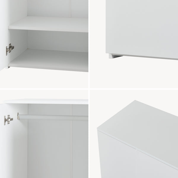 Armadio Beldinupp per Cameretta 123 x 60 x 40 cm [en.casa]