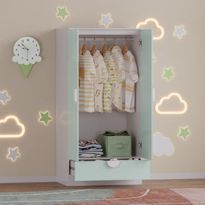 Armadio per abiti bambini Sandnes con cassetto [en.casa]