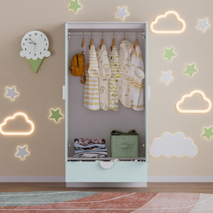 Armadio per abiti bambini Sandnes con cassetto [en.casa]