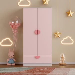 Armadietto Sandnes per Bambini con Appendiabiti e Cassetto [en.casa]