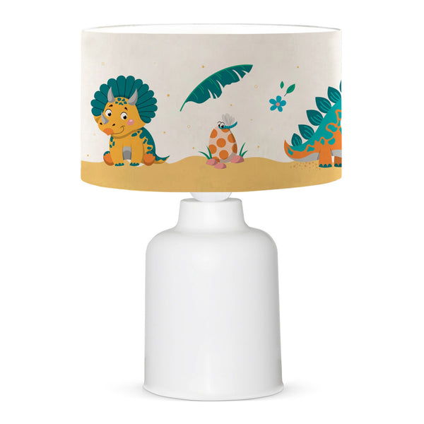 Lampada da Comodino 'Macclesfield' per Cameretta Lampada da Tavolo con Paralume Cilindrico in Tessuto Lampada per Bambini con Vari Motivi - lux.pro 