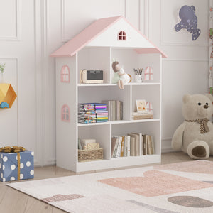 Libreria Vipsali per Cameretta a Forma di Casa 107 x 83 x 30 cm [en.casa]