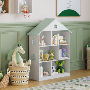 Libreria Vipsali per Cameretta a Forma di Casa 107 x 83 x 30 cm [en.casa]