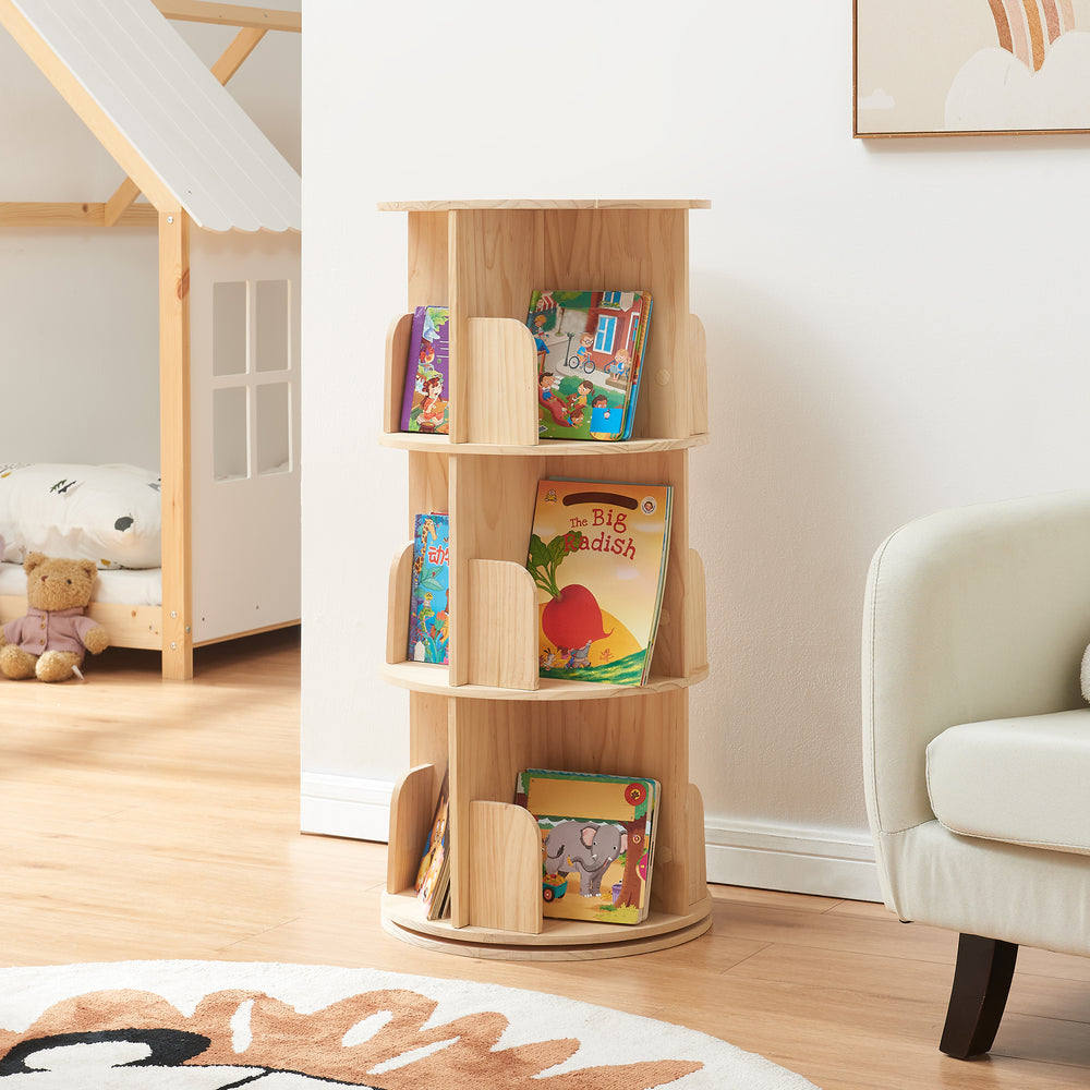 Libreria girevole Chasek [en.casa]