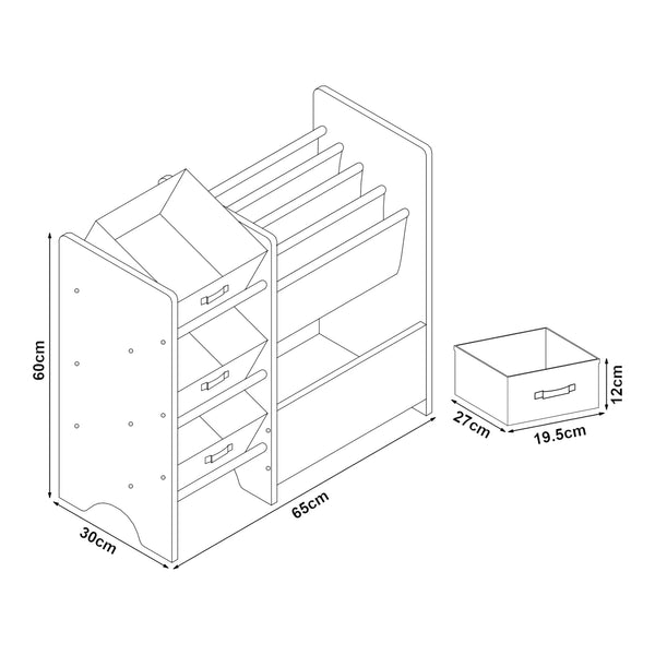 Libreria per bambini Vimianzo [en.casa]