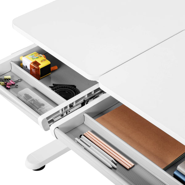 Scrivania per Bambini Sauda Piano Inclinabile e Regolabile in Altezza [en.casa]