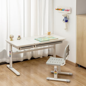 Scrivania per Bambini Sauda Piano Inclinabile e Regolabile in Altezza [en.casa]