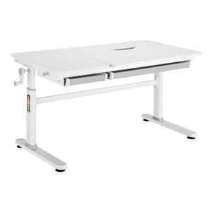 Scrivania per Bambini Sauda Piano Inclinabile e Regolabile in Altezza [en.casa]