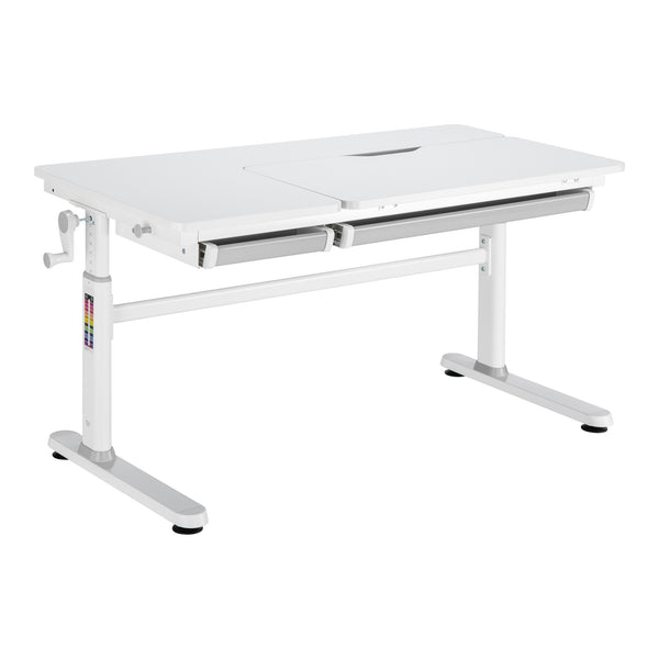 Scrivania per Bambini Sauda Piano Inclinabile e Regolabile in Altezza [en.casa]