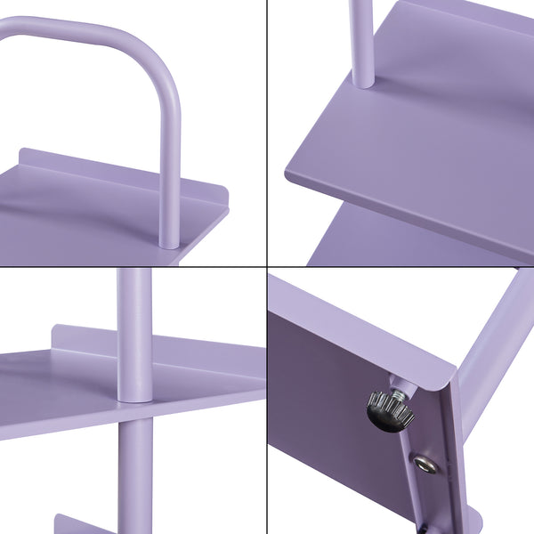 Scarpiera Poytya per Cameretta Scaffale in Acciaio 96x30x27 cm - [en.casa]
