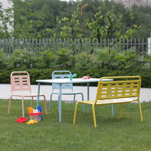 Gruppo di sedute per bambini Etroubles acciaio multicolore [casa.pro]