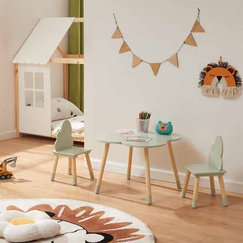 Gruppo sedute per bambini Epim con design a nuvole [en.casa]