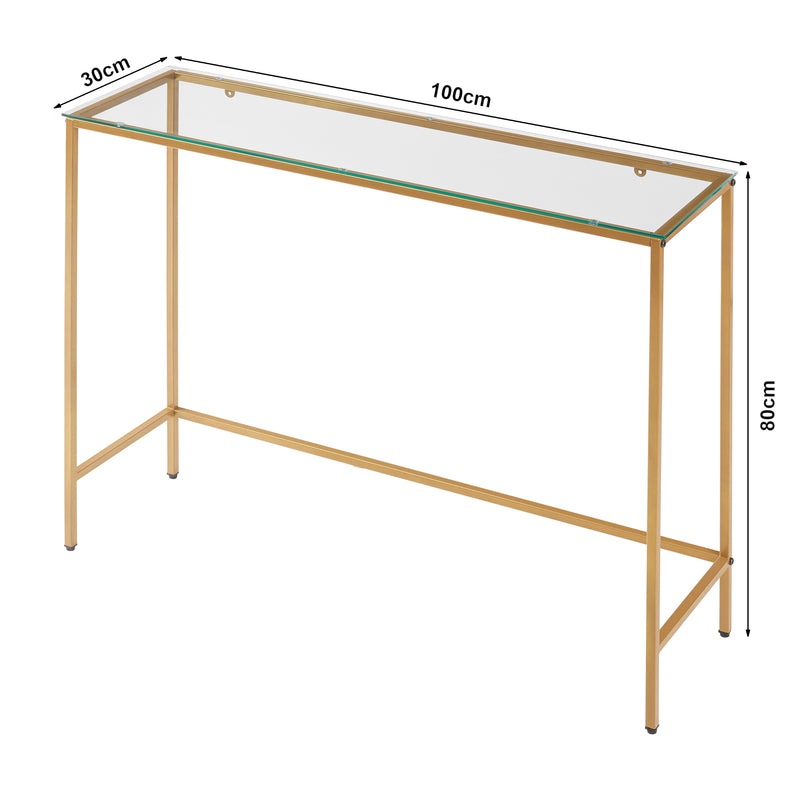 Schizzo in scala Tavolo a Consolle Kronoby da Ingresso 100 x 30 x 80 cm - Vari Colori e Materiali [en.casa]