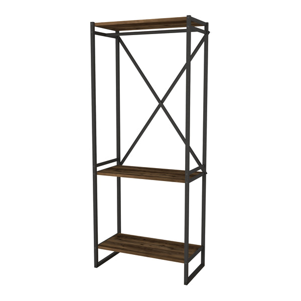 Stand Appendiabiti 'Ulstein' Organizzatore Guardaroba con Barra Variabile e 3 Ripiani - Vari Colori [en.casa] 