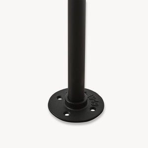 Stand Appendiabiti Kenävatka da Parete in Acciaio con Barra Porta Abiti - Nero [en.casa]