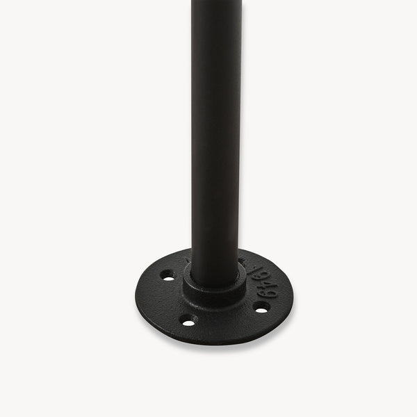 Stand Appendiabiti Kenävatka da Parete in Acciaio con Barra Porta Abiti - Nero [en.casa]