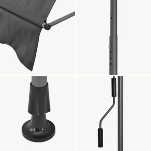 Tenda da Sole a Muro 'Stem' con Pali di Supporto Telescopici pro.tec 