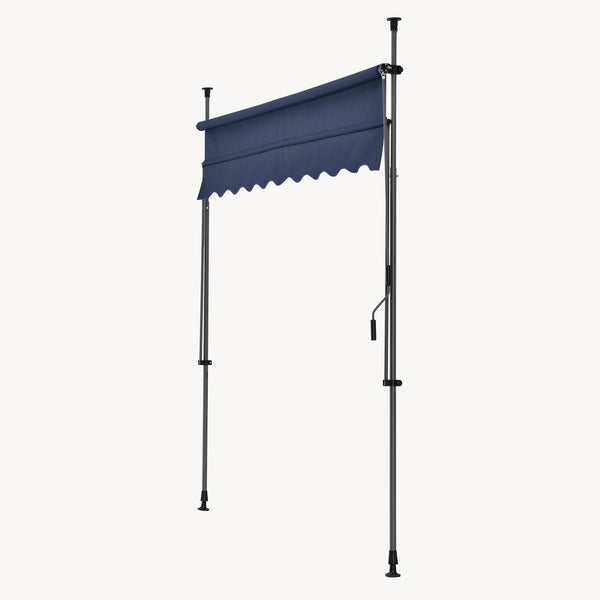 Tenda da Sole a Muro con Pali di Supporto Telescopici pro.tec