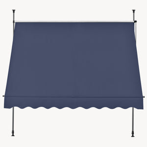 Tenda da Sole a Muro con Pali di Supporto Telescopici pro.tec