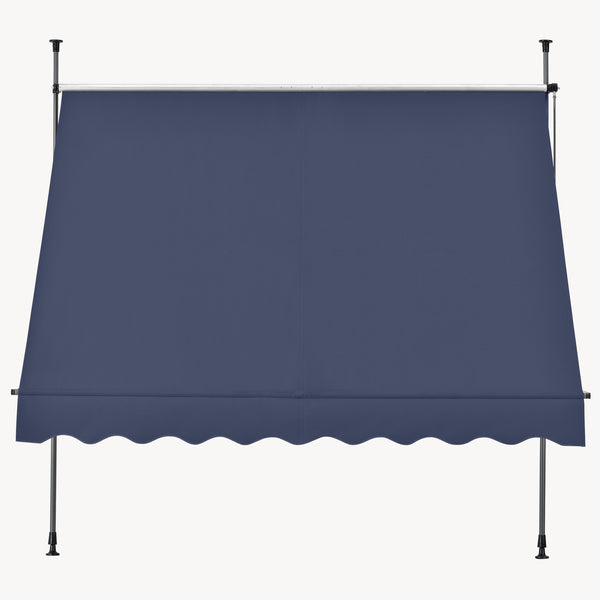 Tenda da Sole a Muro con Pali di Supporto Telescopici pro.tec