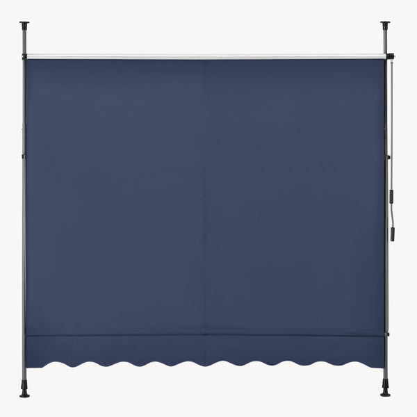 Tenda da Sole a Muro con Pali di Supporto Telescopici pro.tec