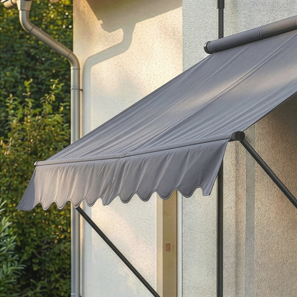 Tenda da Sole a Muro con Pali di Supporto Telescopici pro.tec