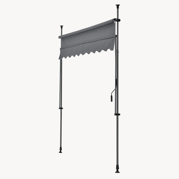Tenda da Sole a Muro con Pali di Supporto Telescopici pro.tec