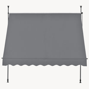 Tenda da Sole a Muro con Pali di Supporto Telescopici pro.tec
