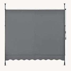 Tenda da Sole a Muro con Pali di Supporto Telescopici pro.tec