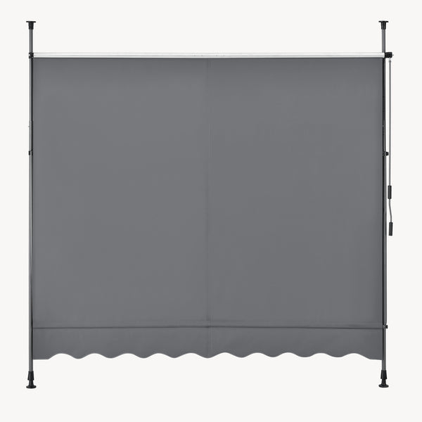 Tenda da Sole a Muro con Pali di Supporto Telescopici pro.tec