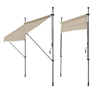 Tenda da Sole a Muro 'Stem' con Pali di Supporto Telescopici pro.tec 