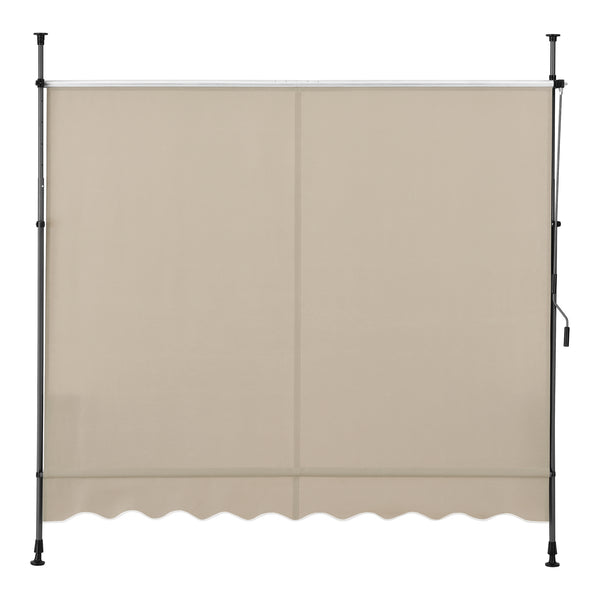 Tenda da Sole a Muro 'Stem' con Pali di Supporto Telescopici pro.tec 