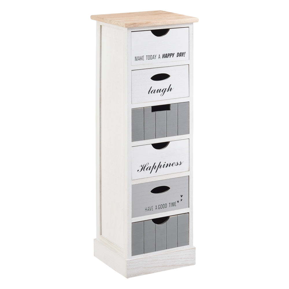 Cassettiera Salo con 6 cassetti 91x29x27cm in diversi colori [en.casa] - premiumXL