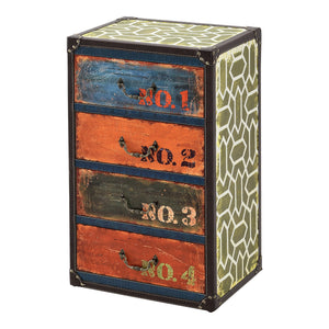 Cassettiera Goslar Mobile Contenitore Multicolore 66 x 40 x 30 cm [en.casa]